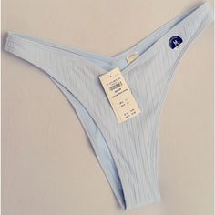 Nwt! Hollister Baby Blue High Waist High Leg Haut Jambe Bikini Bottoms. Never Worn. Never Even Tried On. Safety Tape Still Intact. Bought The Wrong Size And Never Made It Back To The Store To Return. Casual Light Blue Stretch Swimwear, Light Blue Swimming Briefs, Casual Blue Brief Swimwear, Light Blue Stretch Swimwear For Spring, Light Blue Stretch Bottoms For Poolside, Seamless Blue Beachwear Bottoms, Casual Blue Lined Swimwear, Summer Seamless Blue Bottoms, Blue Lined Bottoms For Beach