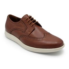 Dress up your looks with these Aston Marc men's casual wingtip oxford shoes. Click this FOOTWEAR GUIDE to find the perfect fit and more! Dress up your looks with these Aston Marc men's casual wingtip oxford shoes. Click this FOOTWEAR GUIDE to find the perfect fit and more! FEATURES Padded footbed for all day comfort Durable rubber outsoleDETAILS Manmade upper and lining TPR Outsole Wingtip toe Lace-up Closure Padded footbed 1-in. heel 0.5-in. platform Spot clean Imported Size: 8.5. Color: Lt Bro Wingtip Oxford Shoes, Wingtip Oxford, Leather Oxford Shoes, Faux Leather Heels, Sunglasses Shop, Men's Casual, Online Accessories, Loafers Men, Leather Heels