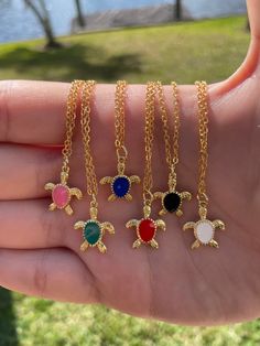 18inch Necklace Chain 16k Gold Plated Chain or  925 Sterling Silver Gold Jewelry With Lobster Clasp For Birthday, Cute Summer Necklaces, Cute Birthday Gifts, Cute Pendants, Summer Necklaces, Necklaces Cute, Lovers Necklace, Cute Birthday Gift, Turtle Necklace