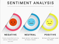 the four types of sentiment and emotion in an infographal style, with text below