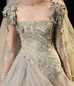 Ball Gowns Fantasy Fairytale, Elegant Haute Couture, Ball Gowns Fantasy, Haute Couture Wedding, Elie Saab Haute Couture, Couture Wedding Dresses, Luxurious Wedding, A Muse, Fantasy Dresses