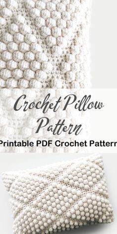 the crochet pillow pattern is easy to make