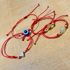 Some customized orders for my dear Etsy customers 🧿 Red Strings ❤️ Saint Benedict, evil eye and tiny heart bracelets ❤️ Protection for the whole family 🙌🏻🙌🏻💫💫💜💜 St Benedict Bracelet, Heart Bracelets, Bracelet String, Spiritual Bracelets, Red String Bracelet, Purple Gift, Saint Benedict, Catholic Jewelry, Red String