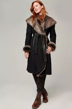 click to expand Russian Coat, Russian Female, Shearling Coat Womens, Wide Leather Belt, Sheepskin Coat, Raw Beauty, Shearling Coat, Petite Women, Women's Coats & Jackets