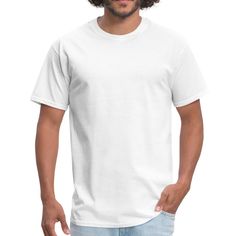 Classic-cut standard weight T-shirt for men | Brand: Fruit of the Loom | 100% pre-shrunk cotton, (heather gray color is 90% cotton/10% polyester, light heather gray is 98% cotton/2% polyester, heather black is 50% cotton/50% polyester) Face Everything And Rise, Motivational Quote, Heather Black, Slim Fit Men, T Shirt For Men, Color Khaki, Apparel Fabric, The Loom, Fruit Of The Loom