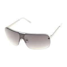 These sleek J. Ferrar men�s shield sunglasses will be a stylish addition to any wardrobe. With its slim, silver-tone wrap-around frame and sheer lenses offering UV protection, this style pairs well with chino shorts and a shirt. Features: Uv Protection, Gradient LensShape: ShieldBase Material: 90% Metal, 10% PlasticCare: Wipe CleanCountry of Origin: Imported Trendy Silver Aviator Sunglasses, Trendy Silver Metal Frame Aviator Sunglasses, Summer Silver Shield Sunglasses With Anti-reflective Coating, Trendy Silver Aviator Sunglasses With Metal Frame, Trendy Silver Aviator Sunglasses With Uva Protection, Modern Silver Aviator Sunglasses With Uv Protection, Modern Silver Aviator Sunglasses With Gradient Lenses, Silver Rimless Aviator Sunglasses With Uv Protection, White Rimless Shield Sunglasses With Tinted Lenses