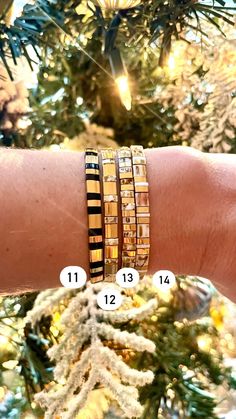 Tila Bead Bracelet W 24kt Gold Plated Beads - Etsy Gold Heishi Beads Beaded Bracelets Gift, Gold Heishi Beads Bracelets As Gift, Gold Heishi Beads Bracelet Gift, Gold Heishi Beads Bracelet With Letter Beads, Tila Bead Bracelet, Diy Jewlery, Star Bracelet, 24kt Gold, Bead Bracelets