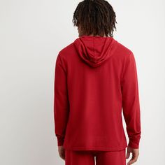 Details:Champion style# S63315-586NFA Hoodie Shirt, Shirts Tops, Hoodies Men, Sweatshirts Hoodie, Red, T Shirt