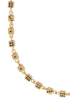 Lucky Necklace 14K Gold Filled with Enamel – Fashion Brand Company Penelope Gazin, Dice Necklace, Lucky Necklace, You're Worth It, Roll The Dice, Take A Chance, Jewelry Tags, Gold Plated Jewelry, Jewelry Plate