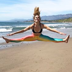 Super soft and comfortable, these Rainbow Jerry Leggings are perfect for shows, yoga, or just lounging around listening to your favorite band. These leggings were inspired by a photo I saw of Jerry from the 1960's wearing an amazing pair of rainbow striped pants. I then recreated those pants by turning them into these women's leggings! GARMENT DETAILS Polyester/spandex leggings made of a comfortable microfiber yarn, they'll never lose their stretch. 82% polyester / 18% spandex Elastic waistband Stretch Hippie Yoga Pants For Festival, Multicolor Stretch Yoga Pants For Pilates, Hippie Style Stretch Yoga Pants For Festivals, Hippie Stretch Yoga Pants For Festivals, Multicolor Stretch Yoga Pants For Festivals, Multicolor High Stretch Yoga Pants, High Stretch Multicolor Yoga Pants, Stretch Multicolor Yoga Pants, Multicolor Stretch Yoga Pants