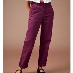 Brand New With Tags. Dickies Canvas Low-Rise Carpenter Pant Dark Purple. Size 6. Product Sku: 80318405; Color Code: 051 Carpenter Pants From Dickies Made From A Cotton Canvas Material. Cut With A Low-Rise And A Baggy Wide-Leg Silhouette. Finished With Cargo Detailing At Each Side. Features - Dickies Carpenter Pant - Baggy Fit Throughout - Pockets At The Back And Sides - Zip Fly Content + Care - 100% Cotton - Machine Wash - Imported *Smoke Free Home Dickies Scrub Pants, Dickies Overalls, Dickies Cargo Pants, Pink Cargo Pants, Dickies Scrubs, Dickies Women, Casual Cargo Pants, Cotton Cargo Pants, Dickies Workwear