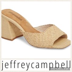 Woven Raffia And A Breezy Open Toe Lends Warm-Weather Appeal To A Trend-Forward Sandal. 3" Heel Raffia Upper/Leather Lining/Synthetic Sole Reviews Say True To Size Brand New Condition, Never Worn No Trades, Low Offers Not Accepted Cheap Heels, Rose Gold Heels, Heels Aesthetic, Raffia Sandals, Basic Shoes, Straw Clutch, Women Heels, Woven Raffia, Unique Shoes