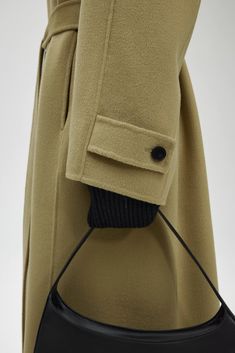 Enjoy unparalleled elegance and warmth with our handcrafted, Italian-finished Luxe Silk Wool Cashmere Coat.