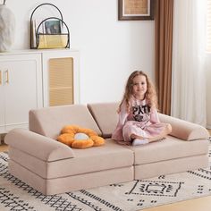 PRICES MAY VARY. 【Trendy Foam toy furniture】:The kids foam floor sofa set includes 2 basic parts overall 56.7"x28.3"x17.3"，2 triangle wedges 19.7"x12.6"x9.4", 2 semi-circular armrests 8.7" x 28.3" for free combination. All parts use 25D high density foam to make quick rebound and long years use. 【Guard Our Kids Safety】: Erigiak modular kids furniture adapts premium eco-friendly and nontoxic material to care your kids’ health with soft touch sense. All Erigiak products have been passed CertiPUR-U Foam Couch, Interactive Space, Toy Furniture, Play Couch, Kids Couch, Large Couch, Soft Play Equipment, Floor Sofa, Foam Flooring