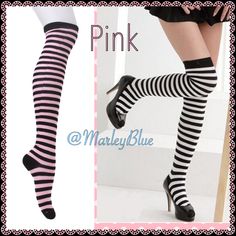 Awesome Cotton Blend Boot Sock. This Listing Is Pink And Black. Measures About 18 Inches Long Unstretched On Leg Portion. Thinner Sock So Not Too Bulky With Boots Or Over Jeans. Has Stretch To It. $10 Each. 3 Color Stripes Available. Pink Stretch Thigh-high Stockings, Pink Stretch Casual Socks, Trendy Pink Knee-high Socks For Winter, Pink Knee-high Socks As Stocking Stuffer For Winter, Winter Striped Socks, Cute Black Stretch Socks, Pink Knee-high Socks For Spring, Cute Stretch Black Socks, Trendy Pink Knee-high Socks For Spring