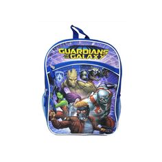 a back pack with an image of the characters