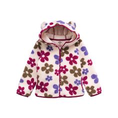 Keep your little adventurer warm and cozy with our Outdoor Kids Cozy Fleece Jacket for Babies or Toddlers. This kids jacket has a full-zip front for easy on/off, an attached hood to block chilly wind and rain, and the fleece feels soft and warm with quality to last. 100% polyester. Machine wash. Imported. 100% polyester Warm, soft, durable fleece Full-zip front Attached hood Playful Long Sleeve Outerwear For Outdoor, Cute Outerwear With Fleece Lining For Cold Weather, Playful Hooded Outerwear For Cold Weather, Cute Outerwear With Fleece Lining For Winter, Cute Winter Outerwear With Fleece Lining, Playful Pink Outerwear For Outdoor, Playful Hooded Outerwear For Outdoor Activities, Cute Hooded Outdoor Outerwear, Cozy Multicolor Fleece Outerwear