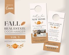 fall real estate door hanger vol 3