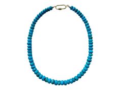 "This beautiful Turquoise faceted rondelle candy necklace is guaranteed to add a POP of happy to your day!!  Gorgeous by itself and also great for layering with other necklaces!! Handmade with 8mm faceted rondelle Turquoise beads.  The length is 17\".  The clasp is a gold carabiner.  You can also add charms to the carabiner clasp for a personalized pop of FUN!!" Turquoise Necklace With Lobster Clasp And Round Beads, Turquoise Rondelle Beaded Necklace Single Strand, Turquoise Rondelle Beaded Necklace, Everyday Turquoise Beaded Necklaces With Gemstone Beads, Everyday Turquoise Beaded Necklace With Gemstone Beads, Turquoise Rondelle Beaded Necklaces, Turquoise Rondelle Beaded Necklaces As Gift, Turquoise Rondelle Faceted Beads Jewelry, Turquoise Rondelle Jewelry With Faceted Beads