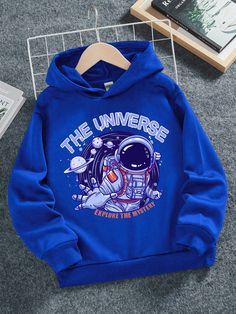 Tween Boy Casual Cartoon Print Loose Fit Fleece Lined Hoodie Sweatshirt, Fits For Fall/Winter Blue Casual  Long Sleeve Knitted Fabric Cartoon,Letter Pullovers Slight Stretch  Tween Boys Clothing, size features are:Bust: ,Length: ,Sleeve Length: Long Sleeve Fleece Hoodie For Outdoor Activities, Long Sleeve Hoodie With Drawstring For Outdoor, Cartoon Print Hooded Fleece Tops, Hooded Fleece Tops With Cartoon Print, Fleece Sweatshirt For Outdoor With Long Sleeves, Outdoor Fleece Sweatshirt With Long Sleeves, Outdoor Long Sleeve Fleece Sweatshirt, Fleece Long Sleeve Sweatshirt For Outdoor Activities, Long Sleeve Fleece Sweatshirt For Outdoor Activities