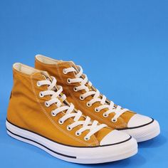 Converse Chuck Taylor All Star Hi High Top Seasonal Color Saffron Yellow / White / Black Orange Gold Unisex Sneakers 168573f Nwt Brand: Converse Model: Chuck Taylor All Star Hi Style Code: 168573f Color: Saffron Yellow / White / Black Gender: Unisex, Listed As Men's Shoes. Size Guide: Us Men's 8.5 / Us Women's 10.5 / Uk 8.5 / Eur 42 / Cm 27 We Make The Shoe. You Make The Stories. We Could Tell You That It’s The Og Basketball Shoe, Created Over 100 Years Ago. Or That The Design Has Largely Stayed Mustard Lace-up Sneakers With Rubber Sole, Yellow Lace-up Sneakers With Vulcanized Sole, Casual Mustard Lace-up Sneakers, Brown Cotton High-top Sneakers, Yellow Converse High-top Sneakers With Rubber Sole, Orange Casual High-top Sneakers With Rubber Sole, Yellow Converse Canvas Sneakers, Casual Orange High-top Sneakers With Rubber Sole, Cotton Low-top Sneakers For Fall