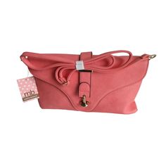 Melie Bianco Creamy Coral Pink Crossbody Faux Leather Envelope Clutch - New. 12.5l X .5"W X 7.5"H. 1/2" Wide Adjustable, Removeable Shoulder Strap. Signature Dotted Lining. Slip Latch Front Closure. All Measurements Are Approximate. Please See Photos For More Details. (P24-01) 0324 Pink Rectangular Shoulder Bag With Fold Over Clasp, Trendy Pink Clutch For Daily Use, Elegant Pink Shoulder Bag With Magnetic Closure, Feminine Pink Satchel For Travel, Feminine Pink Travel Satchel, Pink Pouch Clutch With Detachable Strap, Feminine Pink Satchel With Detachable Handle, Feminine Pink Crossbody Satchel, Trendy Pink Clutch For Everyday Use