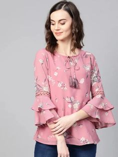 Pink peplum top boho fashion women's indian kurti cotton kurta designer blouse Designs For Jeans, Tops Designs For Jeans, Pink Peplum Top, Kurti Cotton, Blouse Tops Designs, Indian Kurti, Green Lehenga