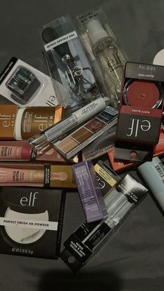 elf cosmetics elf skincare Elf Cosmetics Aesthetic, Wishlist Collage, Elf Makeup Products, Elf Cosmetics Makeup, Elf Skincare, Quick Eye Makeup, Flawless Face Makeup