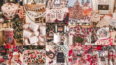 a collage of christmas items and decorations