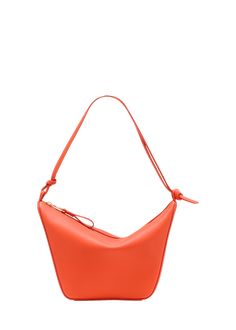 "Find LOEWE Hammock Hobo Bag In Leather on Editorialist. Loewe \"Hammock\" hobo bag in leather, cotton, and faux leather (polyurethane) Knot shoulder strap with Anagram cube accent Zip top closure Approx. 4.8\"H x 3.7\"W x 0.5\"D Made in Spain" Everyday Leather Shoulder Bag With Loop Closure, Everyday Shoulder Bag With Loop Closure, Chic Shoulder Bag With Loop Closure, Leather Top Handle Bag With Loop Closure, Loewe Hammock, Dark Khaki, Khaki Green, 1 800, Zip Top