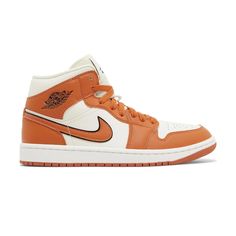 Women’s Size 9. No Box. Nike Hightop, Orange Jordan, Wmns Air Jordan 1, Air Jordan 1 Mid Se, Hightop Sneakers, Air Jordan 1 Mid, Jordan 1 Mid, Air Jordan 1, Orange White