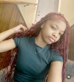 Highschool Hairstyles, Braid Styles For Girls, Red Hair Looks, Cute Dreads, Pretty Braids, Big Box Braids Hairstyles, Quick Natural Hair Styles, Quick Weave Hairstyles, Hair Knot