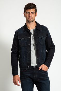 Style#30158HUNGAFitFor a dynamic spin on the ultimate classic, our Denim Jacket gives a fitted feel without taking away from a casual look. Our fit stays true to size, offering a complimentary fit through the arms and chest while still offering plenty of room to layer.WashFor lovers of dark denim, the Hungary wash is a blend of deep blue indigo that will compliment any lighter shade paired with it.FeaturesTwo Flap PocketsModelFrankieModel Height6'2"SizeMContent100% CottonCareMachine Wash Cold / Create Outfits, Dark Denim, Light Shades, Hungary, Deep Blue, Casual Looks, Denim Jacket, Blue, Clothes