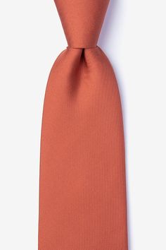 Peach Tie, Groomsmen Ties, Terra Cotta, Silk Ties, Prom, Silk