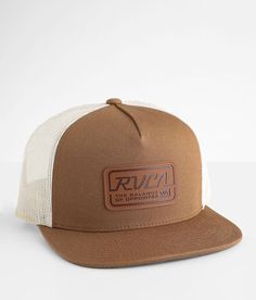 RVCA Took Trucker Hat - Cream/Brown , Men's Camel Embossed patch snapback hat One size fits most. 60% Cotton, 40% Polyester. Do not wash. Do not bleach. Do not tumble dry. Do not iron. Apparel & Accessories > Clothing Accessories > Hats Brown Trucker Hat With Logo Patch For Outdoor, Brown Flat Bill Baseball Cap For Outdoor, Brown Flat Brim Hat For Baseball Season, Brown Trucker Snapback Hat For Outdoor, Brown Baseball Cap With Flat Bill, Brown Flat Bill Trucker Hat With Logo Patch, Brown Flat Bill Snapback Hat For Outdoor, Brown Flat Brim Baseball Cap For Outdoor, Brown Flat Bill Baseball Cap