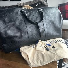 Barely Used, Black On Black Limited Addition. Dust Bag, Lock And Key Included. Louis Vuitton Luggage Black, Lv Keepall 50 Travel, Louis Vuitton Keepall Black, Bag Lock, Louis Vuitton Keepall 50, Louis Vuitton Keepall 55, Louis Vuitton Keepall, Bags Louis Vuitton, Black On Black