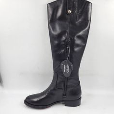 I.N.C. International Concepts Fawne Riding Leather Boots Women'S 5m Black Zip Up I.N.C. International Concepts Fawne Riding Leather Boots Women's 5m Black Zip Up Retail $179.50 Elevate Your Style With These Black I.N.C. International Concepts Fawne Riding Boots. Featuring A Round Toe And A Low Block Heel, These Boots Are Perfect For Any Occasion And Would Make A Great Addition To Your Fall Or Spring Wardrobe. The Zip Closure And Mid-Calf Shaft Style Provide Comfort And Easy Wear, While The Black Leather-sole Boots For Walking, Black Walking Boots With Leather Footbed, Black Walking Boots With Removable Insole, Black Medium Width Walking Boots, Leather Boots Women, Low Block Heels, Black Zip Ups, Spring Wardrobe, Boots Women