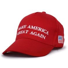 Product information： Material: cotton Weaving method: plain weave Pattern: Letters Top style: dome Hat brim style: short brim Color: A red, A black, B red, B black Packing list: Cap*1 Usa Cap, Patriotic Hats, Reds Baseball, Embroidered Caps, Mesh Cap, Red Hats, Costume Halloween, Hat Making, Baseball Caps