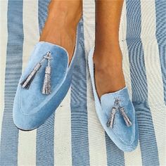 Category:Loafers,Slip-Ons; Upper Materials:Faux Suede,PU; Season:Spring   Fall; Heel Type:Flat Heel; Gender:Women's; Size Suggestion:standard size, select your usual size; Activity:Walking; Toe Shape:Round Toe; Style:Vintage,Casual; Heel Height(inch):<1; Outsole Materials:Rubber; Occasion:Daily; Closure Type:Loafer; Pattern:Solid Color; Listing Date:10/24/2023; 2024 Trends:Plus Size,Loafer Mules,Platform Boots; Foot Length:; Foot Width:; SizeChart1_ID:2:185380; Heel Height:Flat Trendy Footwear, Decorative Tassels, Women's Slip Ons, Tassels Decor, Loafers Online, Loafer Mules, Suede Loafers, Vintage Casual, Zimbabwe