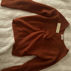 This Is A Cozy Fall Sweater. It Is Knit And Nwt. It Is Size Medium And Goes Perfect With Any Jeans, Leggings, Joggers, And More. Outfits Are Endless When It Comes To This Sweater And It Will Keep You Warm In The Winter. Cozy Fall Sweater, Cozy Sweaters Autumn, Fall Sweater, Jeans Leggings, Dark Orange, Fall Sweaters, Cozy Fall, In The Winter, Colorful Sweaters