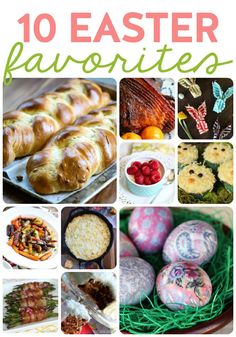 the cover of 10 easter favorites, including croissants and other treats