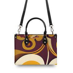 Take a trip back to the 60s with this Mid Mod Retro Gal handbag! With funky and trendy style, this shoulder bag will add a touch of whimsy to any outfit. Perfect for those who don't take themselves too seriously. Groovy, baby! (Only 25 words, but totally boss!) Upgrade your style with this New Version Luxury Women PU Leather Handbag. Crafted from premium PU leather, this handbag features a smooth zipper and sturdy top handles for comfortable carrying. Available in three sizes, it offers versatil Trendy Box Bag With Detachable Strap For On-the-go, Trendy Satchel With Adjustable Handle For On-the-go, Retro Brown Square Shoulder Bag, Trendy Leather Shoulder Box Bag With Handles, Trendy Box Bag With Detachable Handle For Travel, Trendy Travel Box Bag With Detachable Handle, Retro Brown Box Bag For Everyday, Trendy Square Satchel With Handles, Trendy Tote Box Bag With Detachable Handle