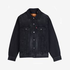 Brand New LEVI'S Vintage Fit Trucker Jacket Faded Black 100% Cotton. Levis Premium Black Levis, Vintage Fits, Men Vintage, Trucker Jacket, Levis Men, Black Button, Fall Looks, Vintage Levis, Jean Jacket