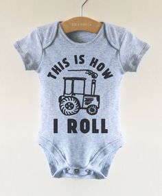 Business Brainstorming, Police Baby, Onesie Ideas, Charlotte Rose, Travel Baby, Farm Clothes, Farmer Shirt, Farm Baby