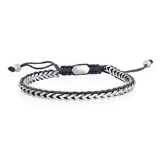 This bracelet features striking stainless steel with black cord, offering a modern touch to any outfit. Its bolo style ensures a secure and adjustable fit, perfect for everyday wear.Never complicated and authentically you, Wilkes & Forge celebrates genuine self-expression and modern simplicity, designed for the man who confidently stands out with his individual style. | Men's Black Cord Bolo Bracelet | Stainless Steel | White | Size 4.50mm | Wilkes & Forge Bolo Bracelet, Cord Bracelet, Childrens Jewelry, Jewelry Repair, Mens Jewelry Bracelet, Cord Bracelets, Buying Jewelry, Individual Style, Wedding Necklace