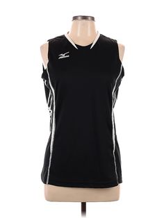 Mizuno Sleeveless T Shirt Size: Large Tops - used. 100% POLYESTER | Mizuno Sleeveless T-Shirt: Black Tops - Size Large Sleeveless Tshirt, Black Sleeveless, Sleeveless Top, Women Handbags, Womens Tops, T-shirt, T Shirt, Black, Clothes