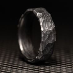 Obsidian Carbon Fiber Ring – Patrick Adair Designs Iron Male Wedding Rings, Mens Gemstone Rings Viking, Luxury Men's Open Ring With Oxidized Finish, Luxury Hand Forged Open Men's Ring, Dark Wedding Accessories Men, Zirconium Ring Men, Special Wedding Rings Mens, Handmade Luxury Men's Ring, Luxury Hand Forged Men's Ring