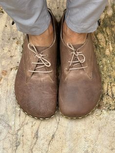 Man Darkish Brown Color Leather Handmade Slip On, Handmade Flat Shoe, Loafers, Gift for him, HC Turkish Shoes Mens Dress Casual Shoes, Minimalistic Shoes, Grounding Shoes, Zero Drop Shoes, Minimalist Shoes, Leather Man, Brown Shoes, Stylish Mens Outfits, Barefoot Shoes