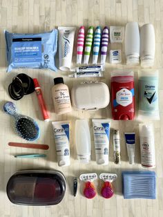 Carry-On Only Travel Guide: Toiletries — The Orderly Space Toiletries In Carryon, Travel Essentials Toiletries, Travel Toiletries List Packing Light, Travel Sized Toiletries, Travel Electronics Organizer, Toiletries Bag Essentials, Travel Bag Organization Ideas, What To Pack In A Carry On Airplane, Packing Carry On