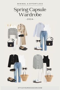 Spring Summer Capsule Wardrobe, Spring Capsule, Europe Outfits